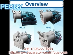 Two Stage Pusher Separator Centrifuge Capacity 25Tons / H Stainless Steel